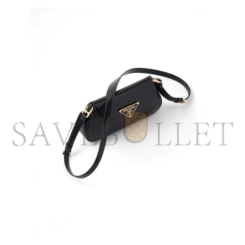 PRADA BRUSHED LEATHER SHOULDER BAG 1BD345 (24*11*4cm)
